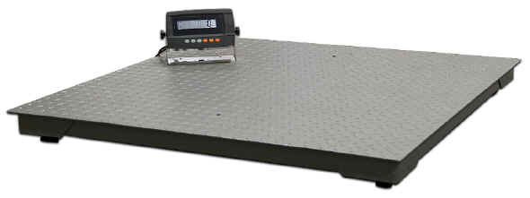 5 Year Warranty 5,000 lb 40" x 40" Floor Scale for Weighing Pallets w/ Indicator 