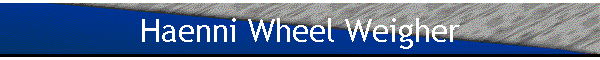 Haenni Wheel Weigher